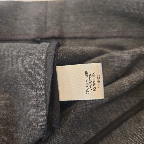 Banana Republic Short Sleeve Belted Stretch Midi Sheath Dress Gray Size 4 - Picture 9 of 10